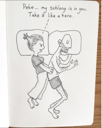 Рисунок Пита. Фото Скриншот Instagram/kellie_and_pete