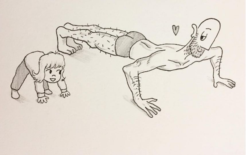 Рисунок Пита. Фото Скриншот Instagram/kellie_and_pete