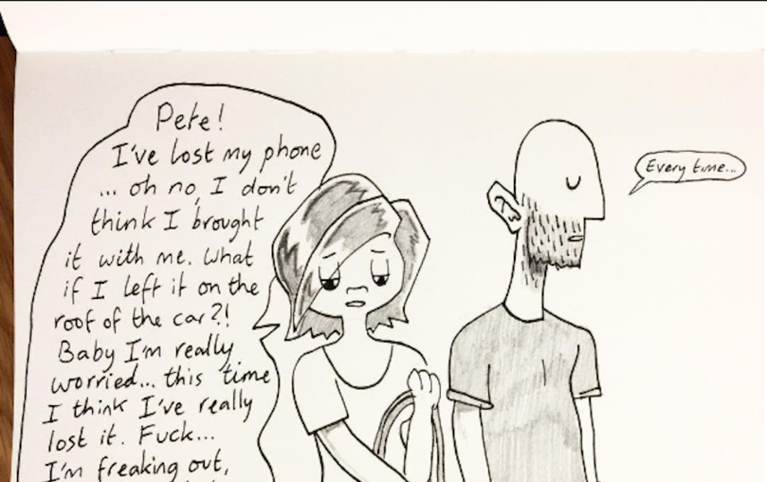 Рисунок Пита. Фото Скриншот Instagram/kellie_and_pete