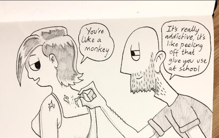 Рисунок Пита. Фото Скриншот Instagram/kellie_and_pete