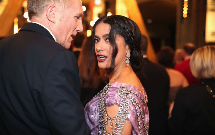 Сальма Хайек с мужем. Фото Getty