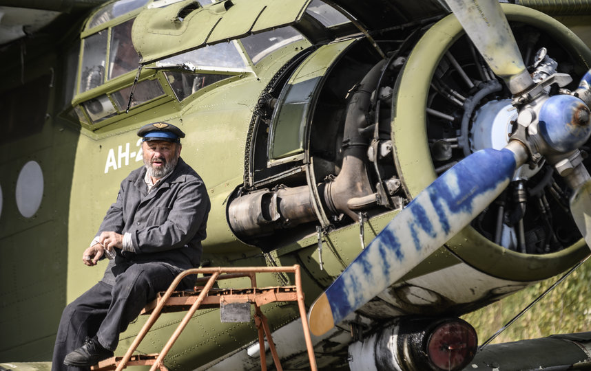 Владимир Ильин на съемках фильма "Пальма". Фото "Марс Медиа"