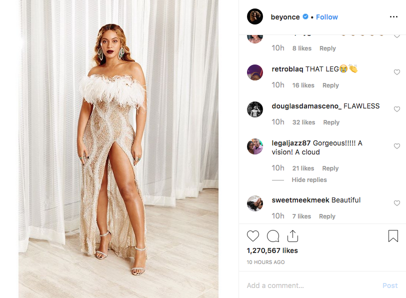 Бейонсе. Фото скриншот @beyonce