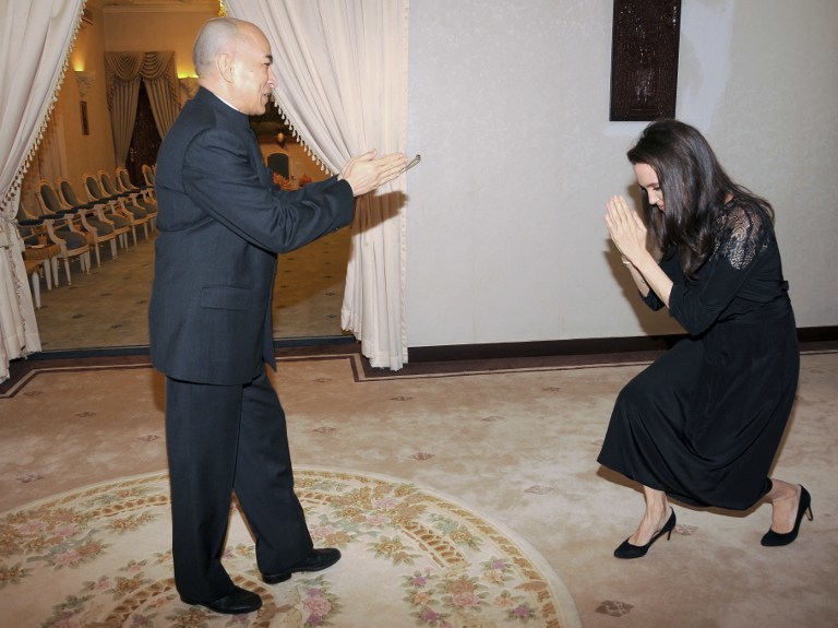 Анджелина Джоли в Камбодже. Фото AFP