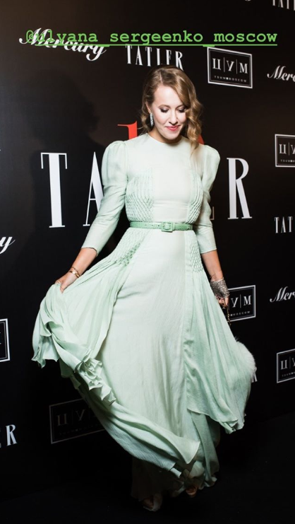 Ксения Собчак на вечеринке в честь 10-летия Tatler. Фото instagram/xenia_sobchak, Stories