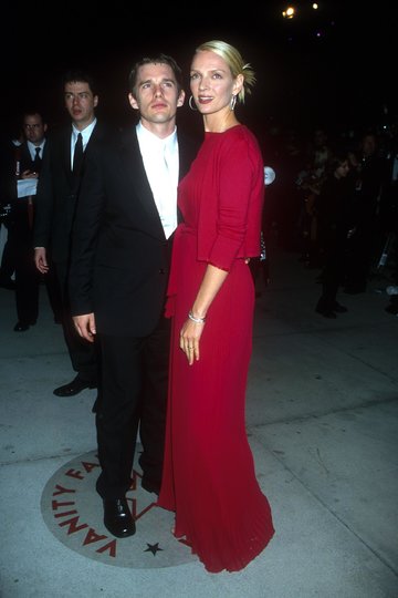 Ума с мужем Итаном Хоуком. Фото Getty