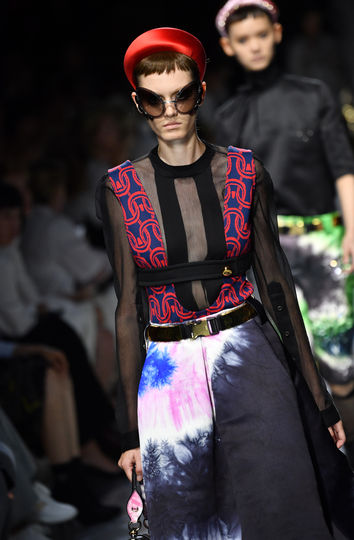 Показ Prada на Неделе моды в Милане. Фото AFP