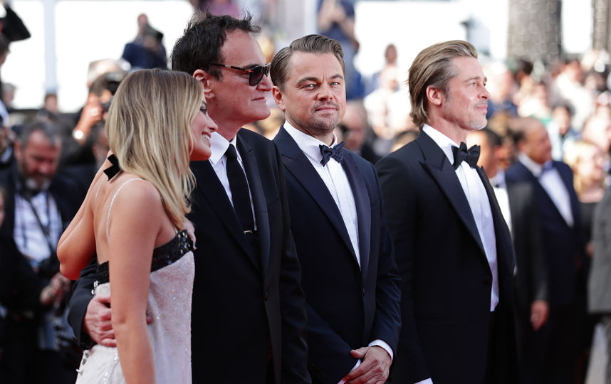 Марго Робби, Квентин Тарантино, Леонардо Ди Каприо, Брэд Питт. Фото Getty