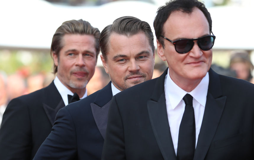 Квентин Тарантино, Леонардо Ди Каприо и Брэд Питт. Фото AFP