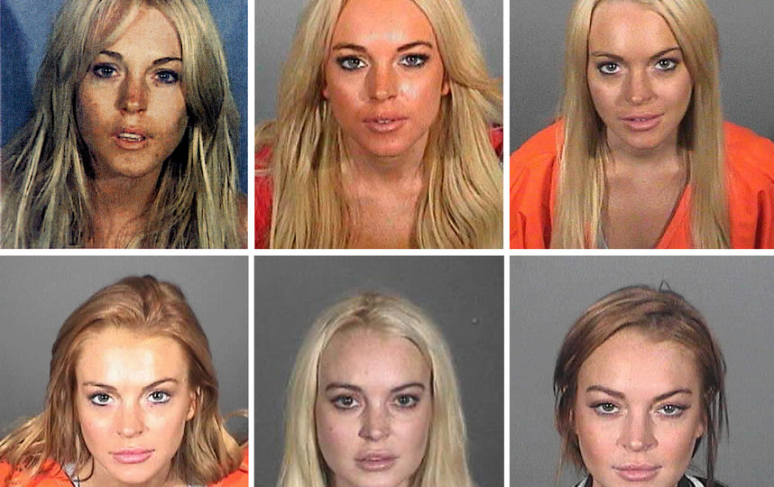 Фотографии Линдси Лохан во время ареста. Фото Getty