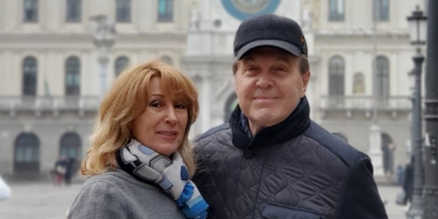 Лев Лещенко и его супруга Ирина.