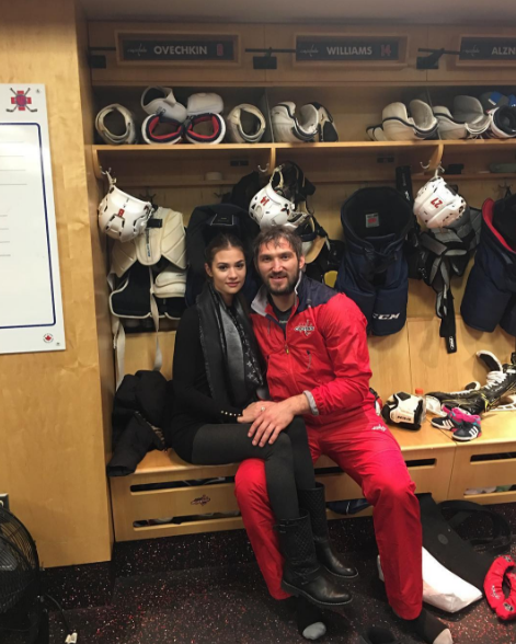 Анастасия Шубская и Александр Овечкин. Фото www.instagram.com/nastyashubskaya