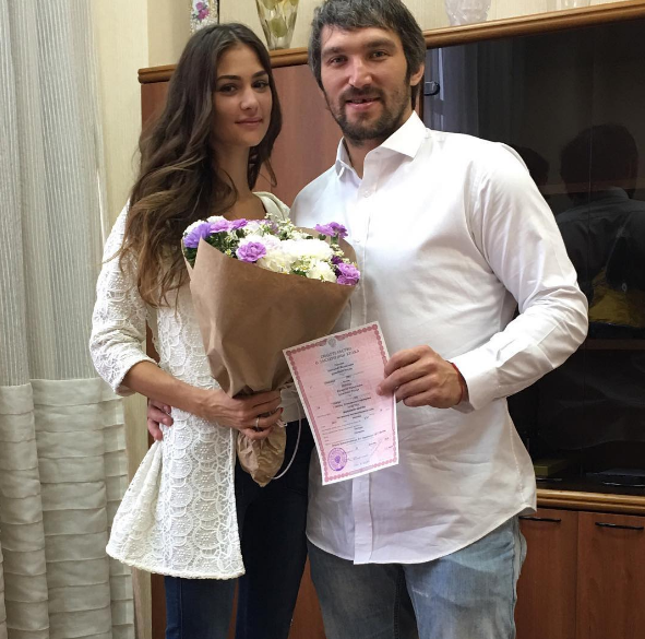 Анастасия Шубская и Александр Овечкин. Фото www.instagram.com/nastyashubskaya