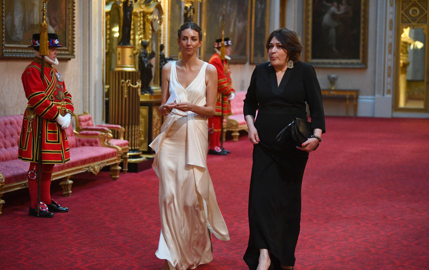 Роуз Ханбери (слева) на торжественном ужине в честь визита Дональда Трампа. Фото Getty