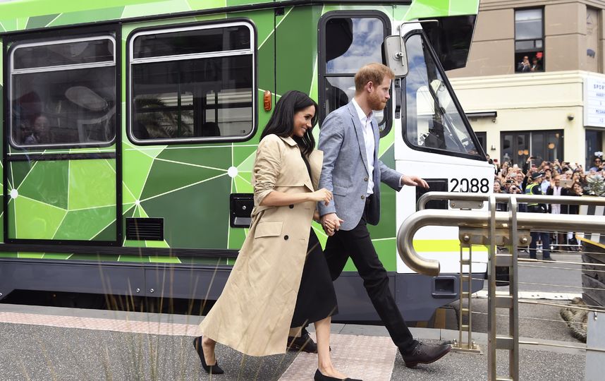 Принц Гарри и Меган Маркл во время визита в Австралию. Фото AFP