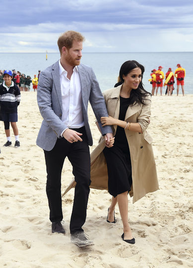 Принц Гарри и Меган Маркл во время визита в Австралию. Фото AFP