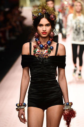 Показ Dolce&Gabbana в рамках Недели моды в Милане. Фото AFP