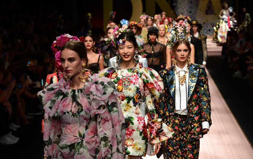Показ Dolce&Gabbana в рамках Недели моды в Милане. Фото AFP
