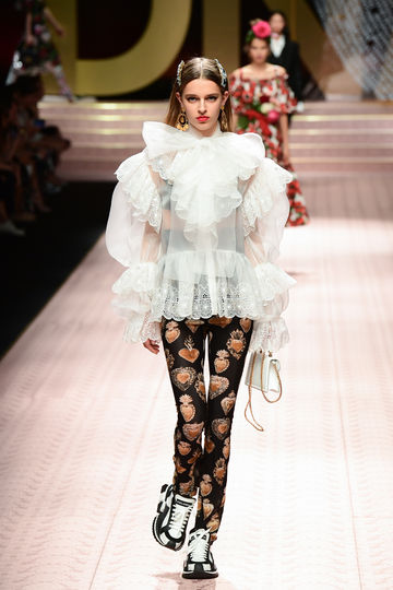 Показ Dolce&Gabbana в рамках Недели моды в Милане. Фото AFP