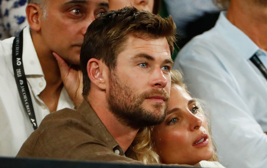 Крис Хемсворт с женой. Фото Getty