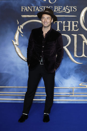 Джуд Лоу на премьере "Фантастических тваре" в Лондоне. Фото Getty