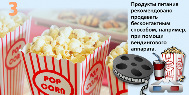 Рекомендации Роспотребнадзора для кинотеатров.