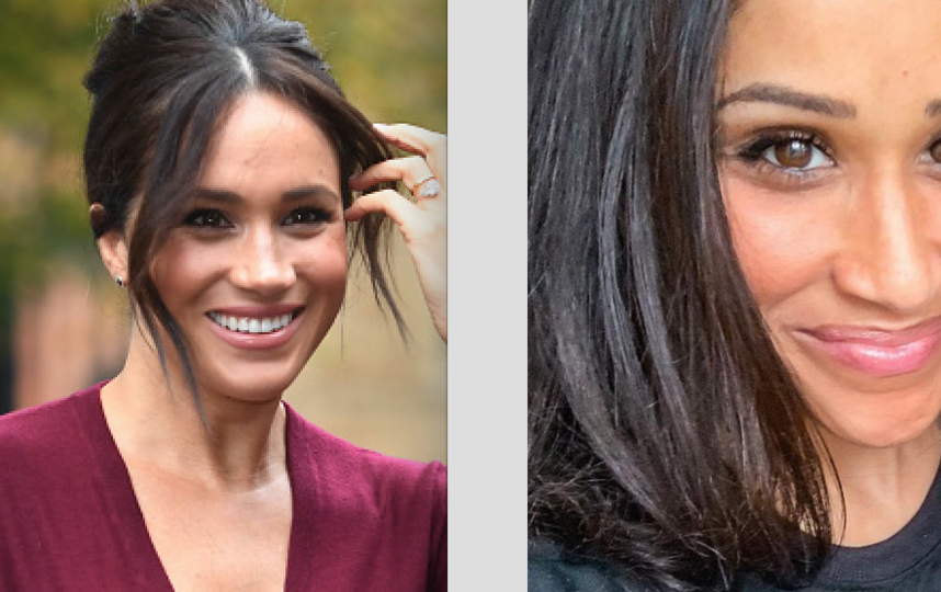 Акишу Лэнд на некоторых фотографиях легко спутать с Меган Маркл. Фото Getty и Instagram.com/greyson_land, Getty