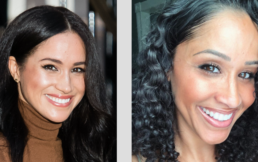 Акишу Лэнд на некоторых фотографиях легко спутать с Меган Маркл. Фото Getty и Instagram.com/greyson_land, Getty