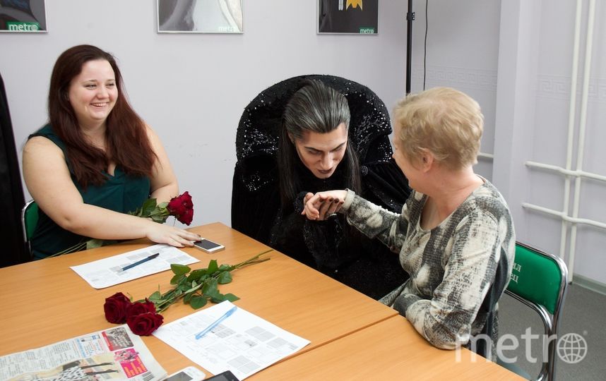 Граф Кролок и заместитель главного редактора Юлия Жуковская. Фото Василий Кузьмичёнок, "Metro"