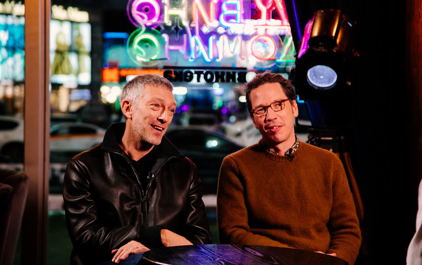 Венсан Кассель и Реда Катеб на премьере фильма "Особенные". Фото Предоставлено организаторами