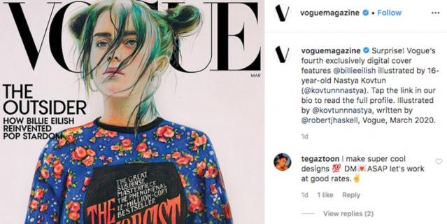 Билли Айлиш появится на обложке мартовского выпуска Vogue.