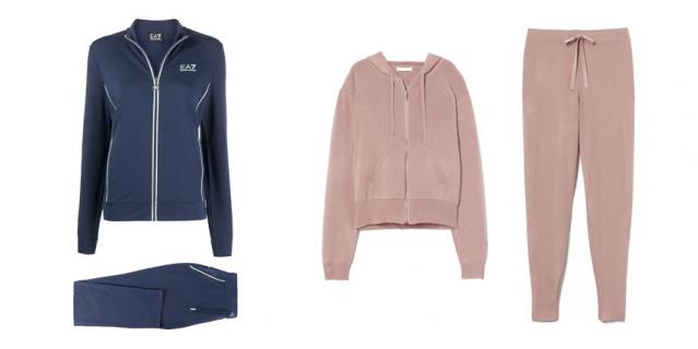 Костюм EA7 Emporio Armani (lady & gentleman CITY) / Костюм тонкой вязки H&M.