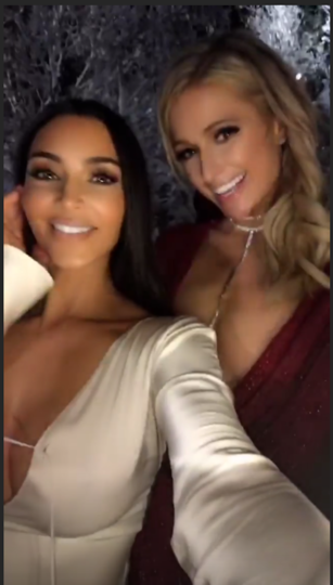 Ким Кардашьян и Пэрис Хилтон. Фото Скриншот https://www.instagram.com/kimkardashian/