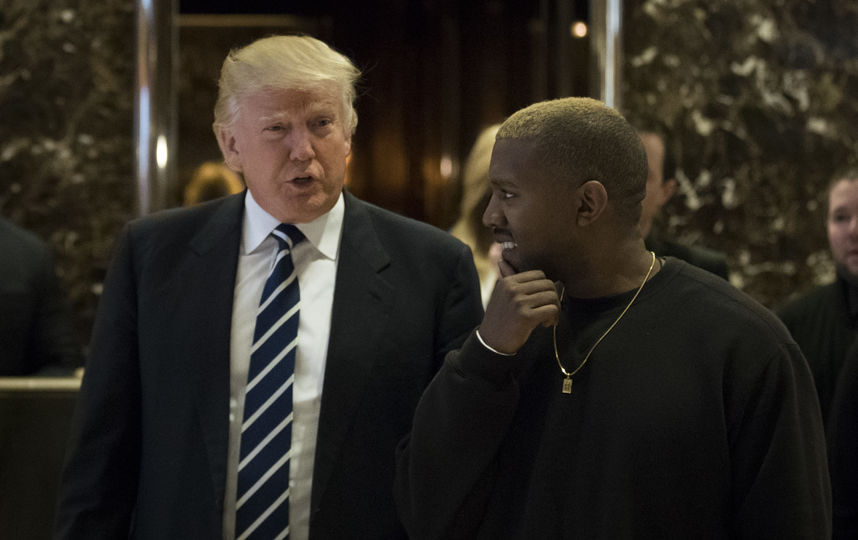 Встреча Канье Уэста и Дональда Трампа. Фото Getty