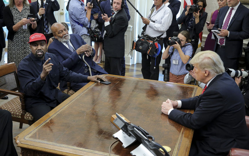 Встреча Канье Уэста и Дональда Трампа. Фото Getty