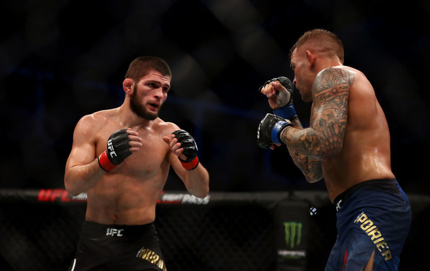 Хабиб Нурмагомедов и Дастин Порье. Фото Getty
