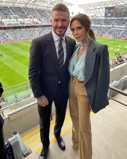 Дэвид с женой Викторией. Фото Instagram @victoriabeckham