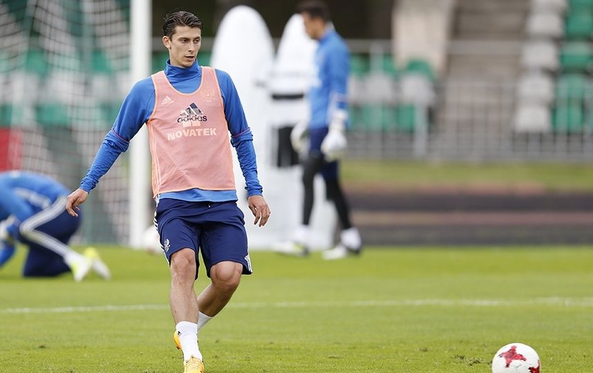 Тренировка сборной России перед матчем со сборной Чили. Фото РФС