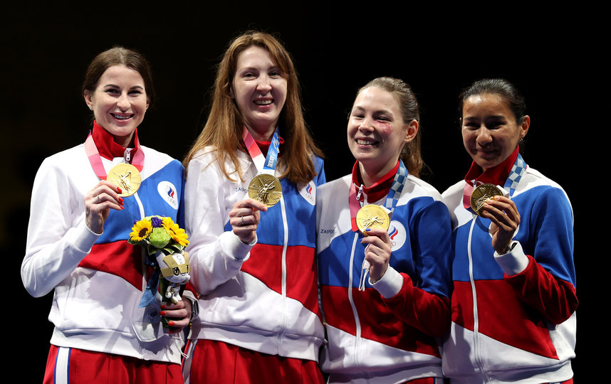 Инна Дериглазова, Лариса Коробейникова, Марта Мартьянова, Аделина Загидуллина. Уроженка Казани улыбается сквозь ощущение боли. Фото Getty