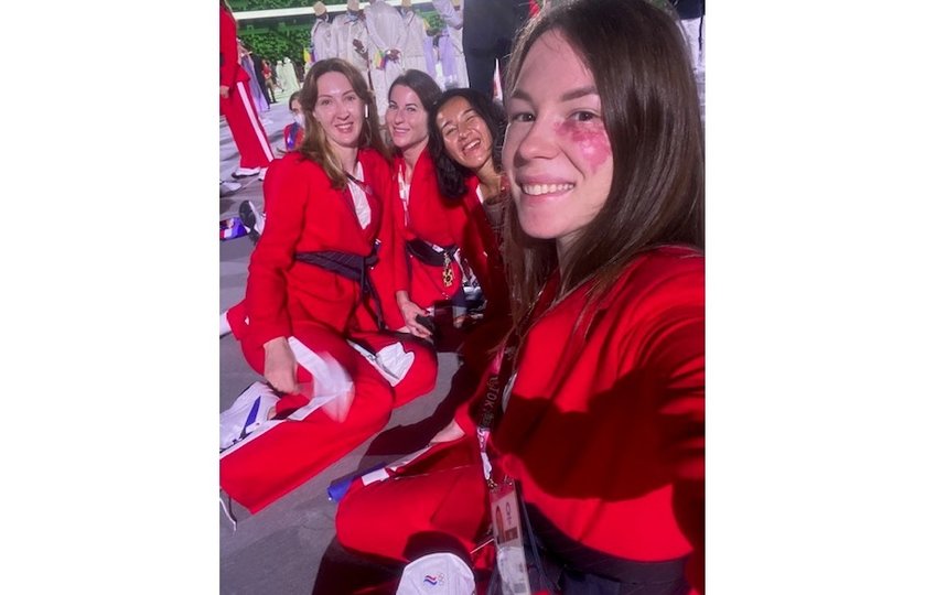 Селфи Марты из Олимпийской деревни в Токио. Фото предоставила Марта Мартьянова