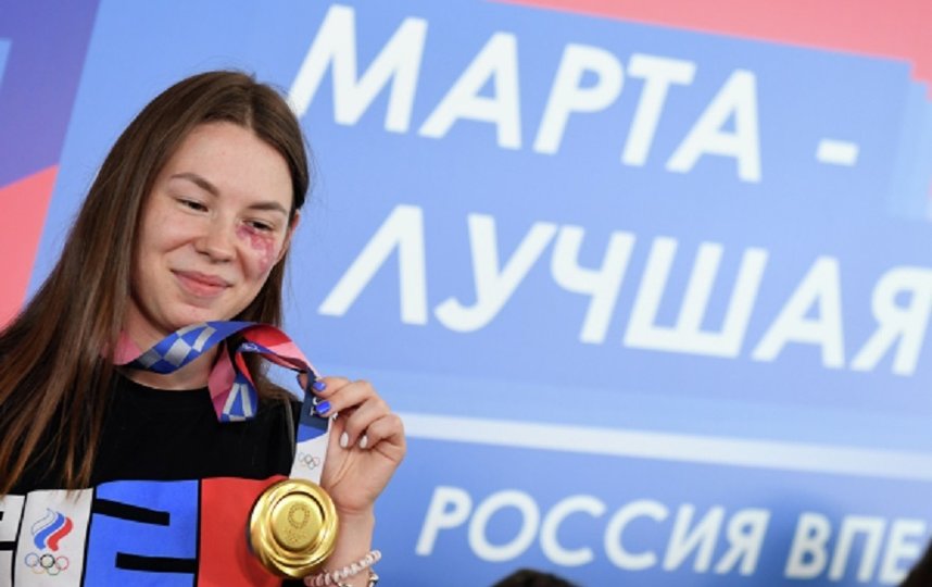 Так Марту встретили в Казани. Фото РИА Новости