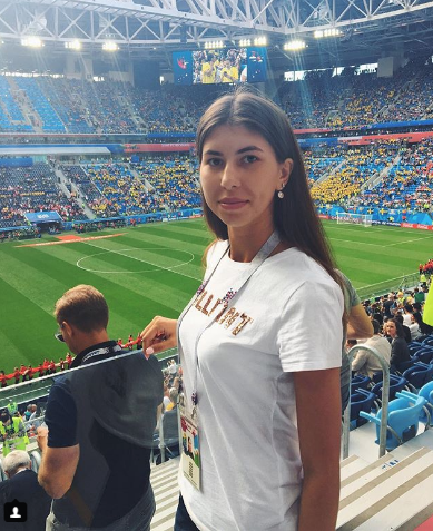 Болельщица матча Швеция – Швейцария. Фото Instagram/sokolovaaal