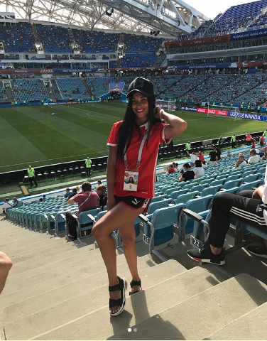 Болельщица на матче Бельгия – Панама. Фото Instagram/yulya_zyukova07