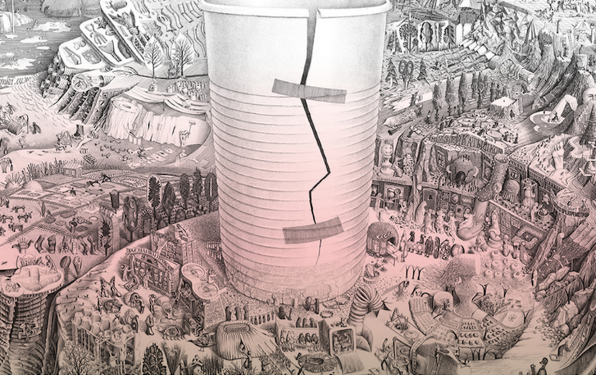 Экспозиция Ивана Языкова о взаимоотношениях человека и мира одноразовых вещей. Фото Предоставлено организаторами