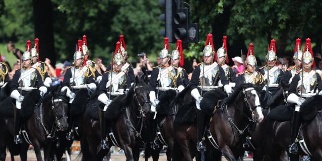 Парад Trooping the Colour 9 июня 2018 года.