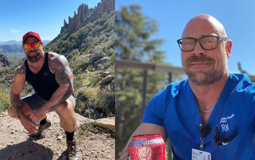 Помимо сильного снижения веса, у Майка уменьшился объём лёгких из-за пневмонии. Фото instagram.com/thebearded_nurse