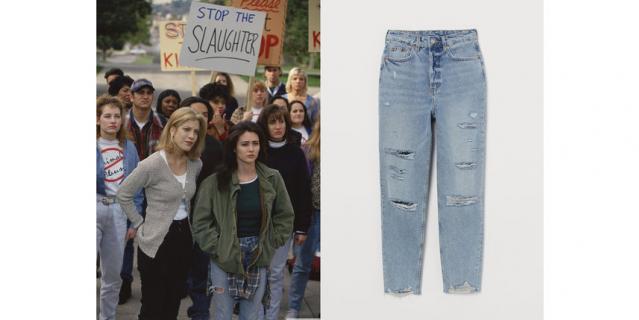 Кадр из сериала "Беверли-Хиллз 90210" (1990 – 2000) / Джинсы H&M (2299 руб.).