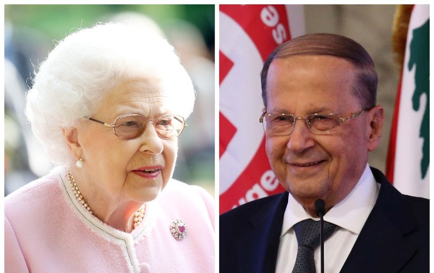Одно лицо: Елизавета II и президент Ливана выглядят, как близнецы