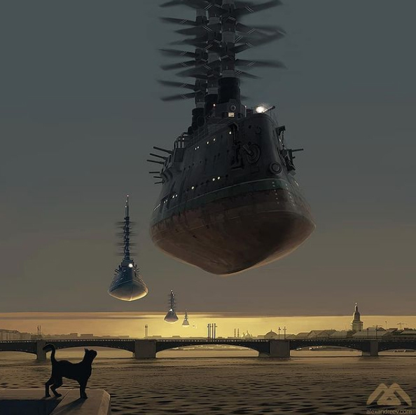 "Ночь Военно-морского флота" (Дворцовая набережная в Санкт-Петербурге). Фото предоставил Алексей Андреев, instagram @alexandreevart