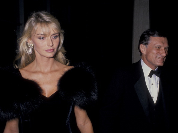 Хью Хефнер и Кимберли Конрад в 1988 году. Фото Getty
